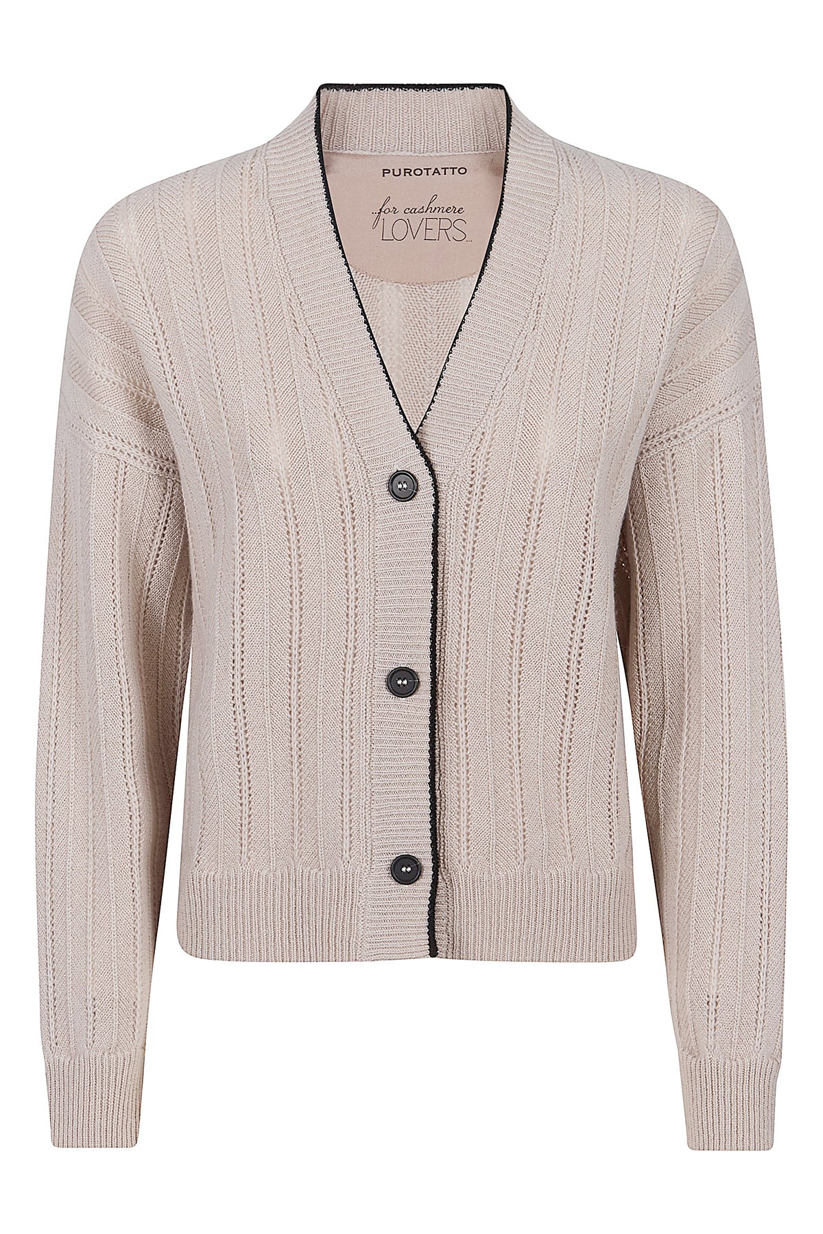 PUROTATTO Kaschmir Strickjacke