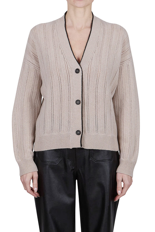 PUROTATTO Kaschmir Strickjacke