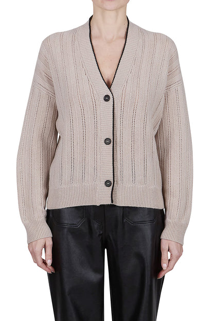 PUROTATTO Kaschmir Strickjacke