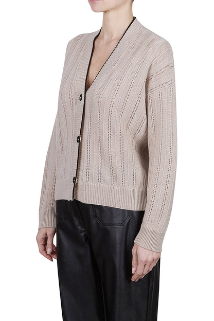 PUROTATTO Kaschmir Strickjacke