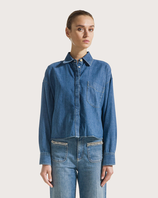 SEVENTY Denim Bluse