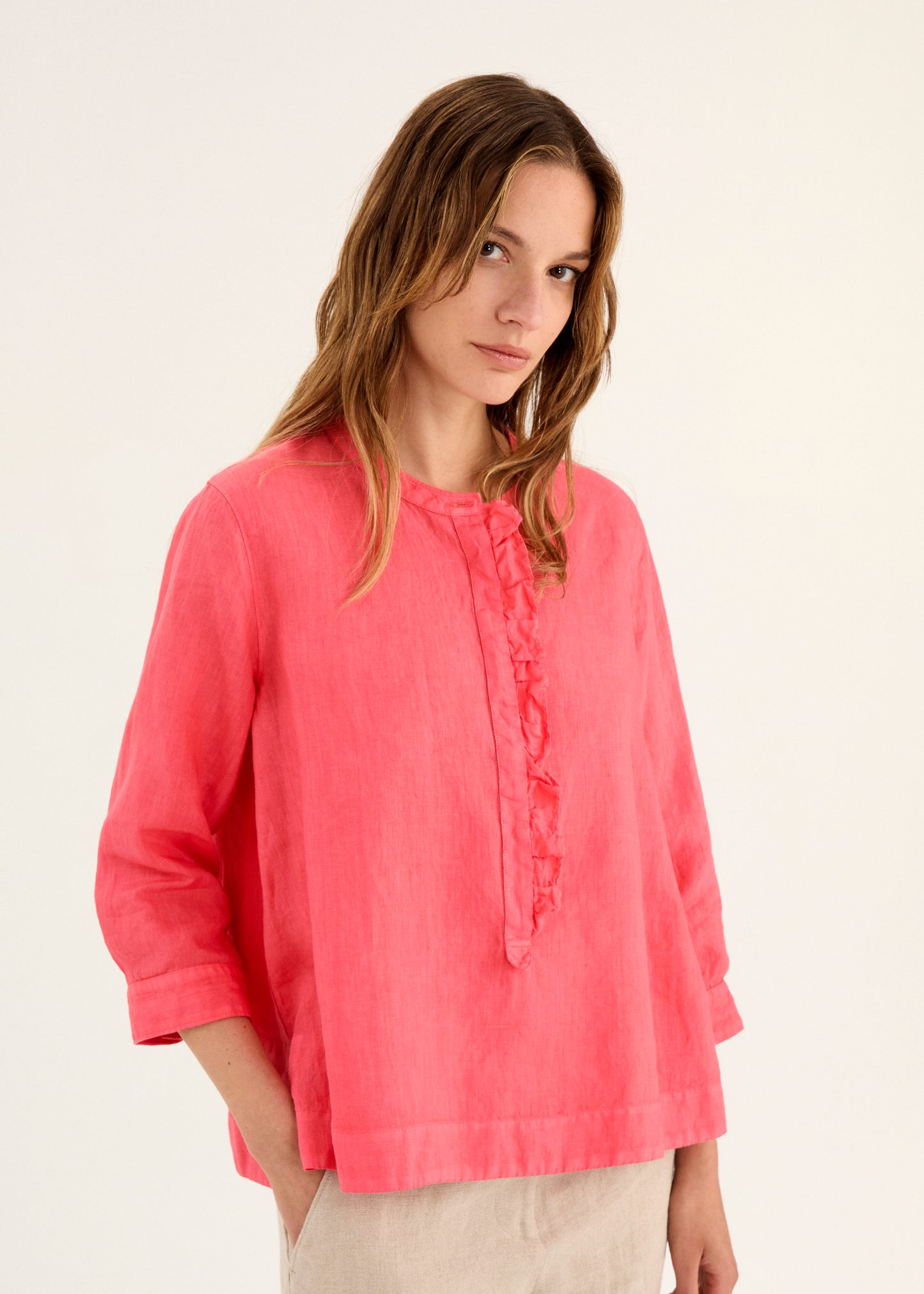 ROSSO 35 Leinen Bluse