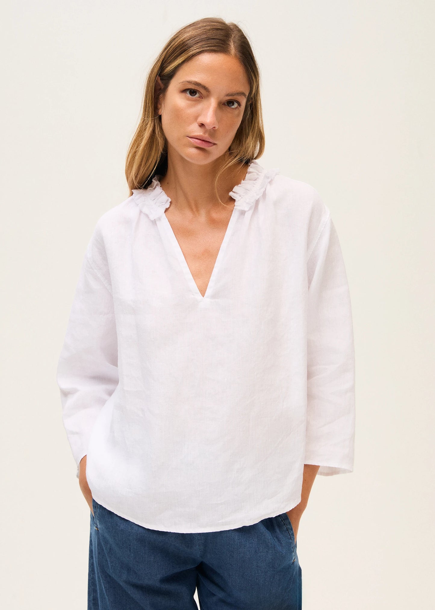 ROSSO 35 Leinen Bluse