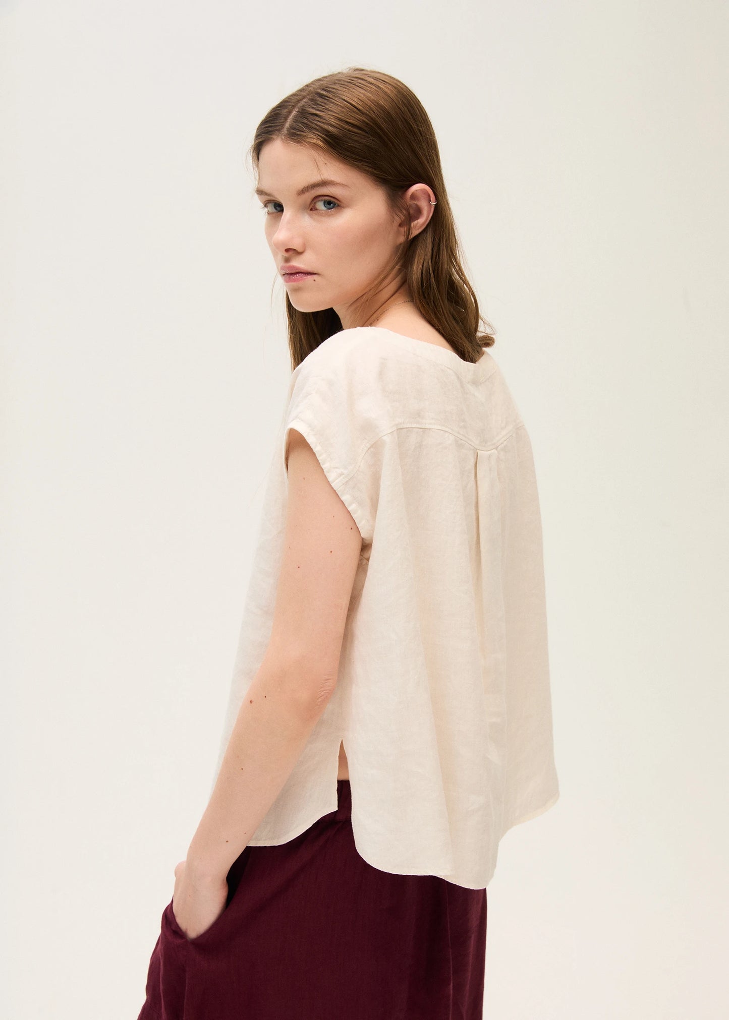 ROSSO 35 Leinen Top